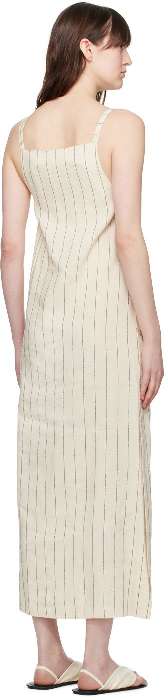 Šaty Loulou de Saison Loulou de Saison Etta Striped Midi Dress Béžová | ETTA, 2