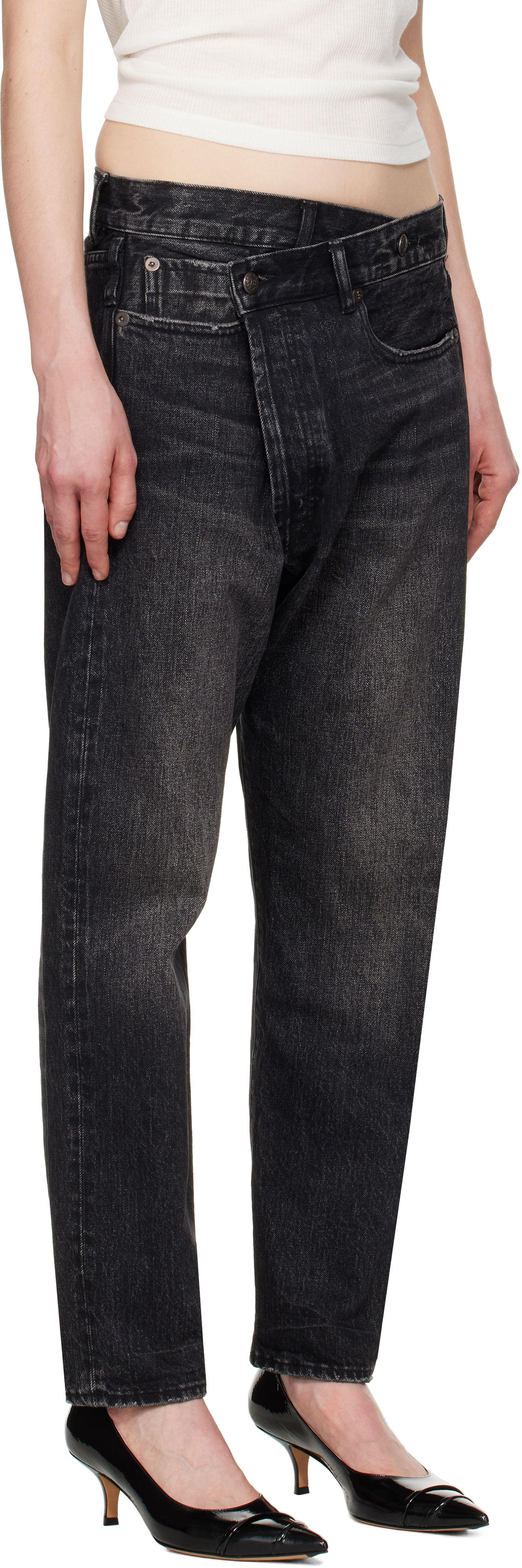 Džínsy R13 R13 Crossover Jeans Čierna | R13W2048-D274A, 1