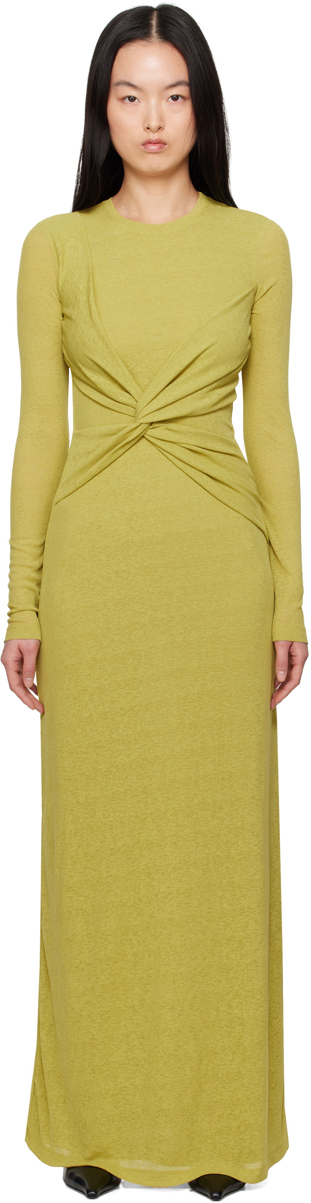 Šaty Nanushka Nanushka Rozal Twist Front Maxi Dress Zelené | NW25RSDR16464, 0