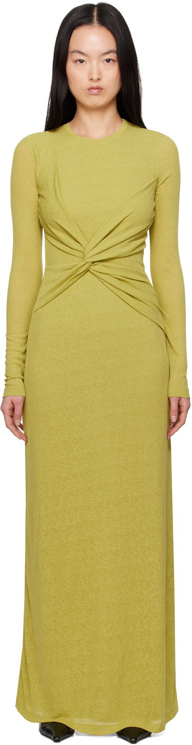 Šaty Nanushka Nanushka Rozal Twist Front Maxi Dress Zelené | NW25RSDR16464, 0