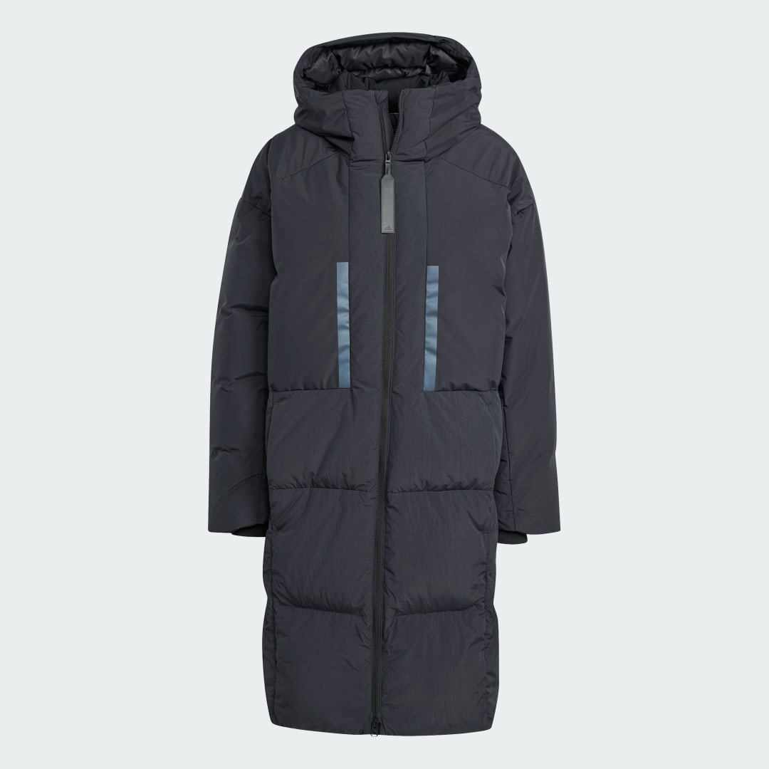 Prešívaná bunda adidas Performance Long Down Parka Čierna | IS9050, 1