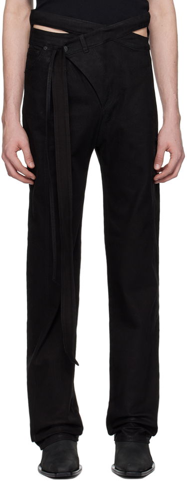 Nohavice a džínsy Ottolinger Ottolinger Signature Wrap Jeans Čierna | 1700203E, 0