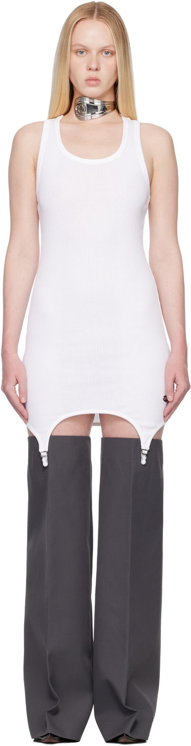 Šaty Jean Paul Gaultier 'The White Garter' Minidress Biela | 25/04-W-DR073-J014-01, 0