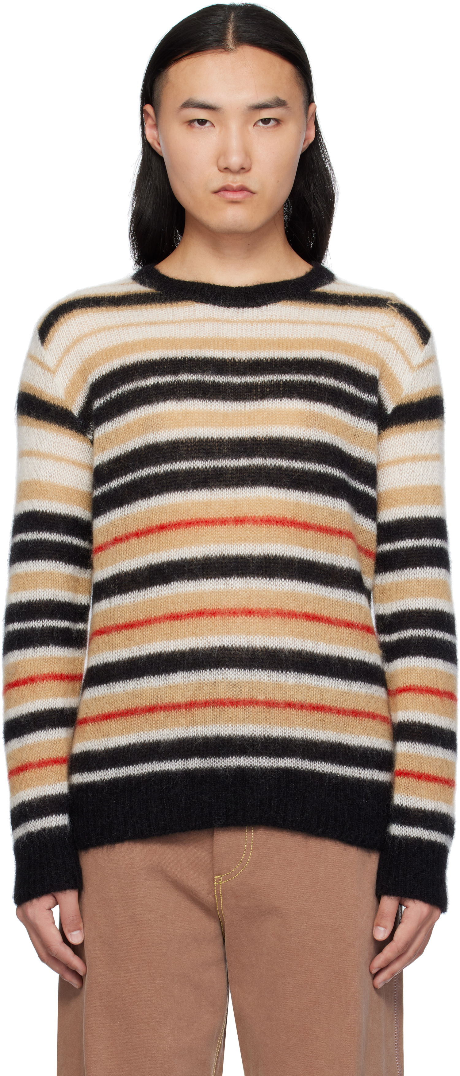 Sveter Marni Marni Striped Mohair Sweater Rôznofarebný | GCMG0435Q0 UFU178, 0