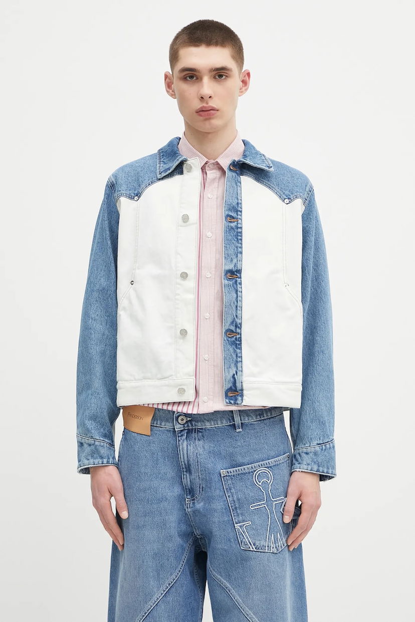 Bunda Aries Aries Patchwork Western Carpenter Jacket Modrá | AR7030503