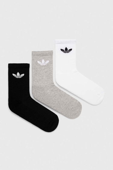 Ponožky adidas Originals Trefoil Cushion Crew Socks - 3 pack Rôznofarebný | IJ5614, 2