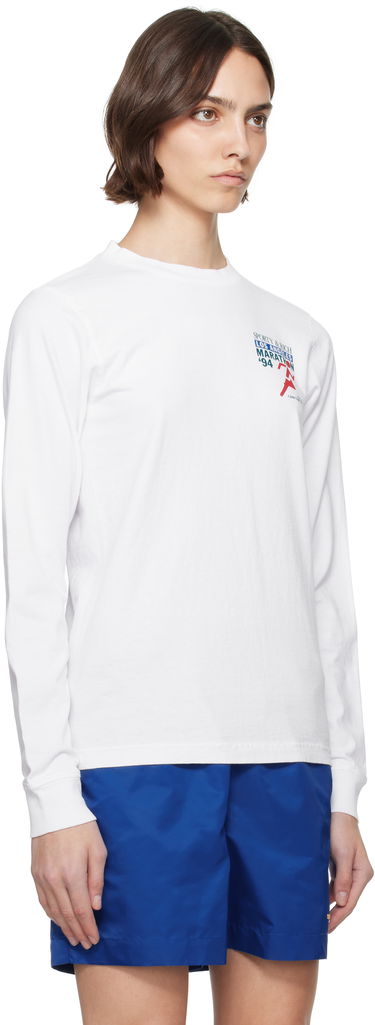 Tričko Sporty & Rich Sporty & Rich 'LA Marathon' Long Sleeve T-Shirt Biela | TO059622171WH01, 1