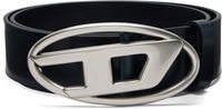 B-1dr Leather Belt with oval D-logo buckle