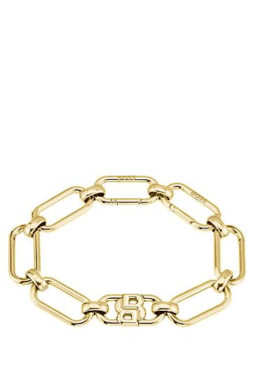 Náramok BOSS BOSS Bracelet with Double B Monogram Žltá | 1580628, 0