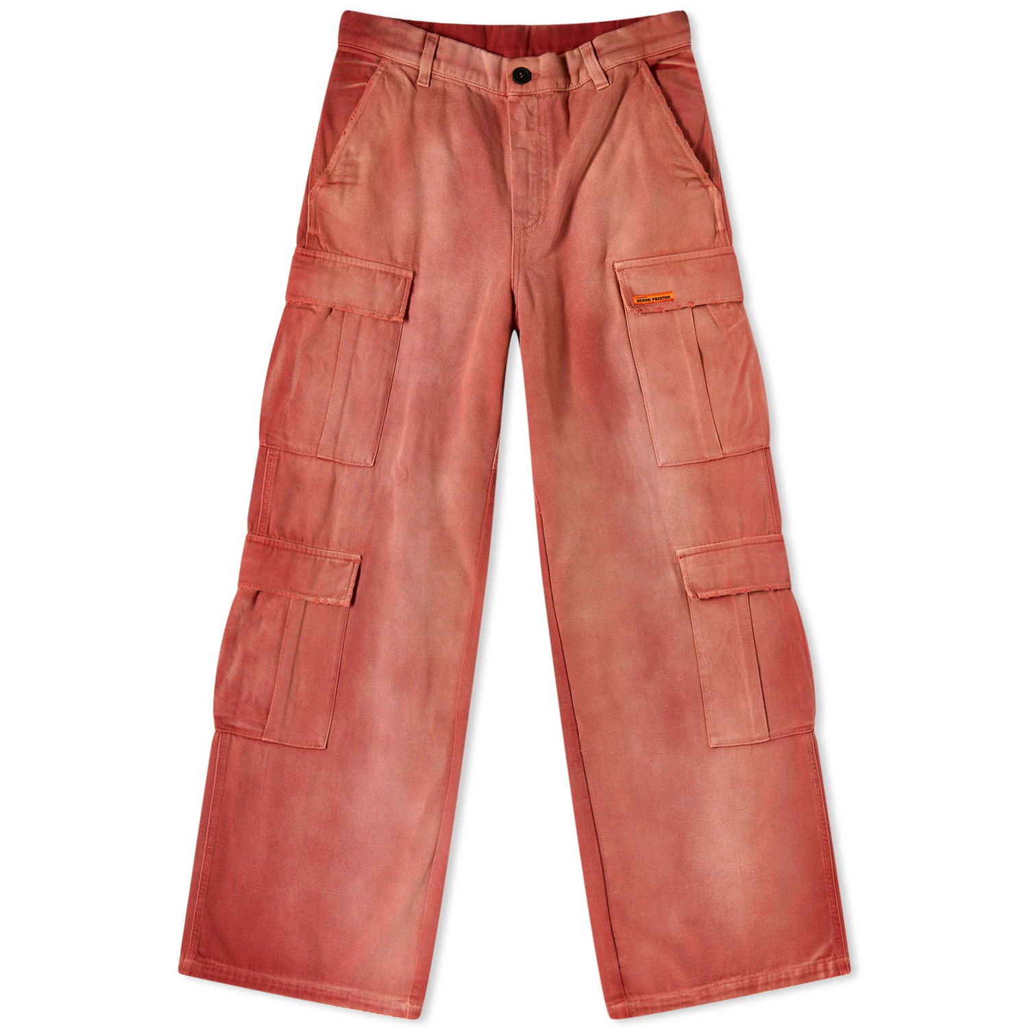 Cargo nohavice HERON PRESTON Distressed Canvas Cargo Červená | HWCF008F23FAB0022500, 0