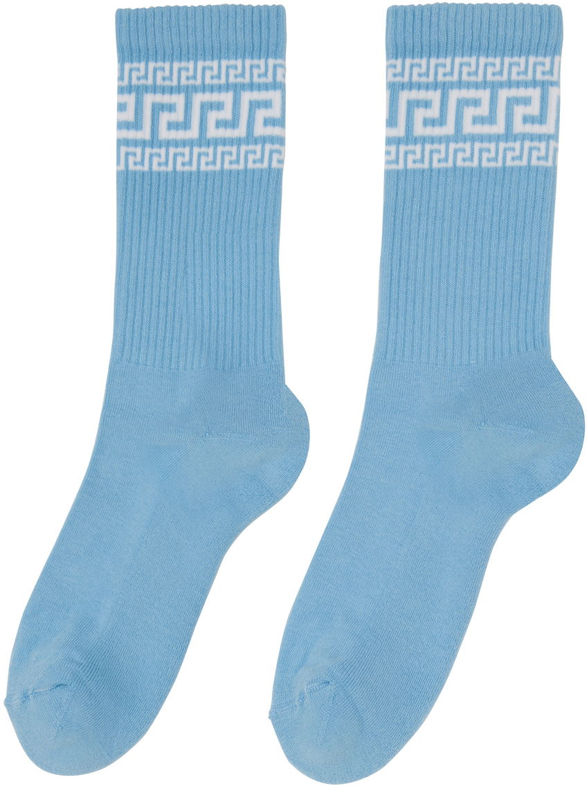 Athletic Socks With Embroidered Pattern