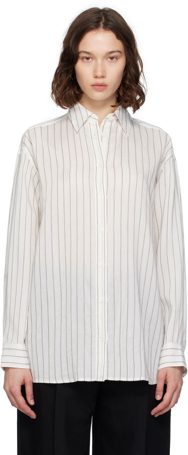 Košeľa TOTEME TOTEME Striped Button-Down Shirt Biela | 253-WRT0480-FB0439, 0