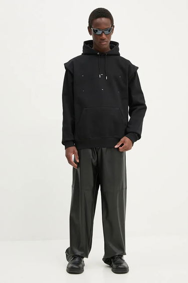 Mikina HELIOT EMIL Black Printed Hoodie Čierna | HE.M.08.053.BLK01, 3
