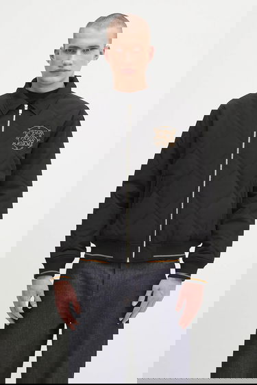 Bunda Drôle de Monsieur Drôle de Monsieur La Veste Slogan Tresses Quilted Jacket Čierna | H.JT236.PL163, 2