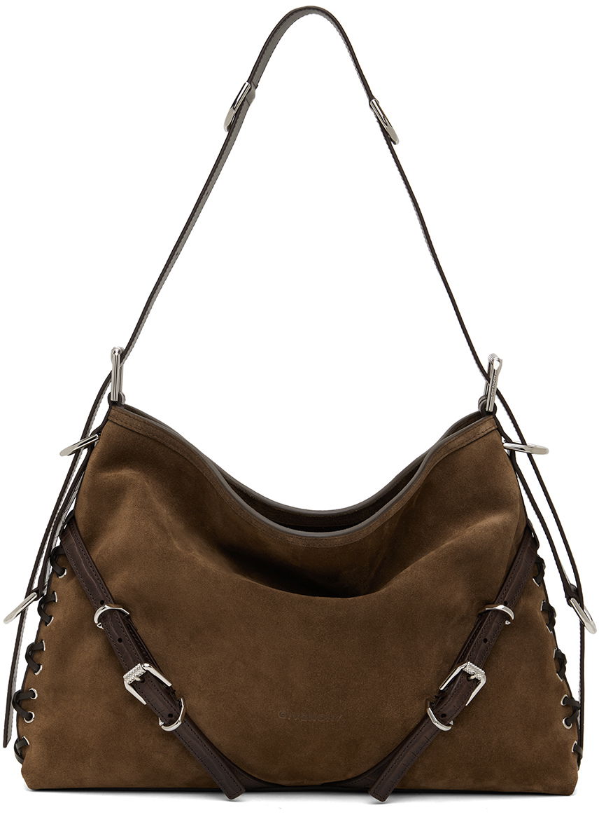 Taška cez rameno Givenchy Medium Voyou Corset Bag Hnedá | BB50XXB1W8220, 0