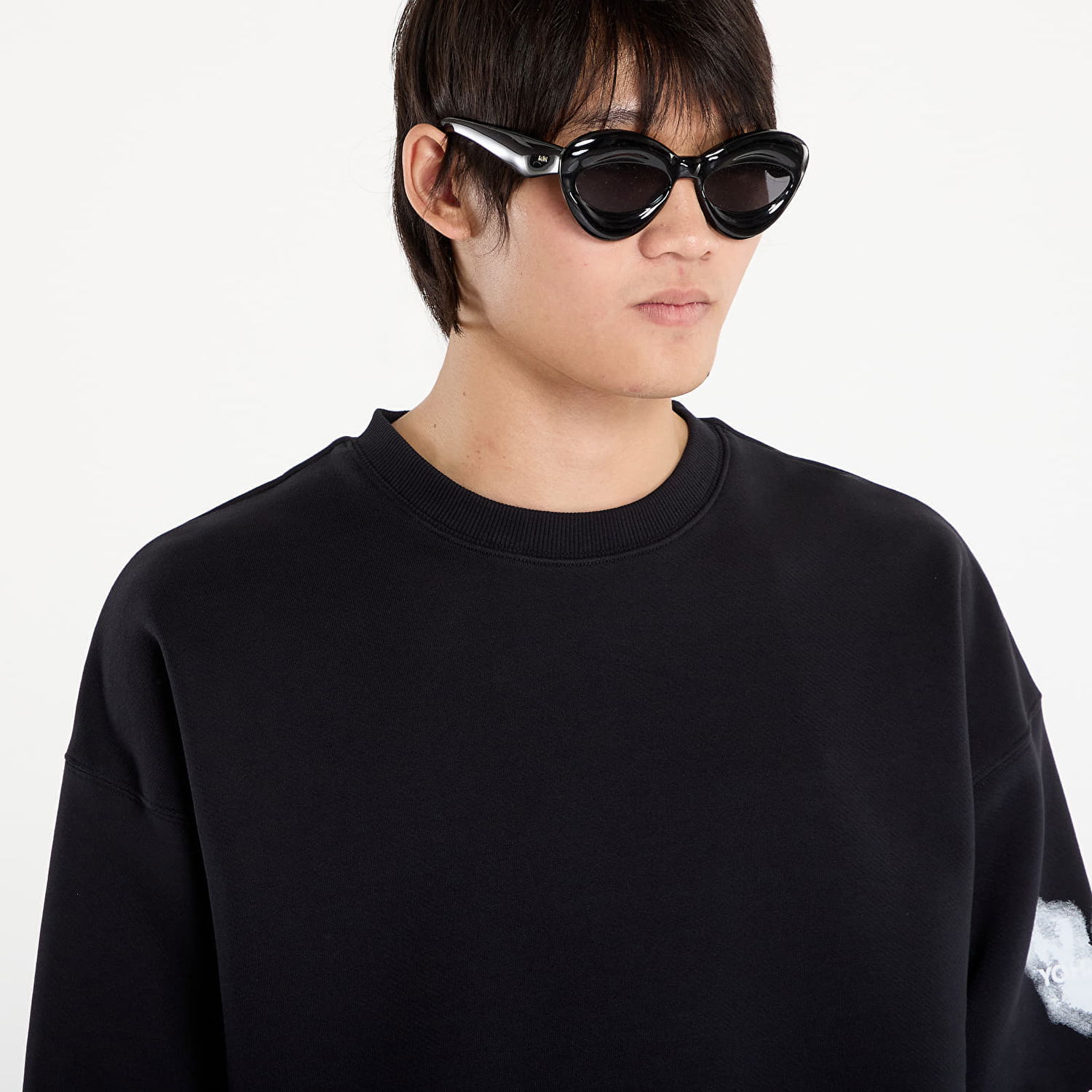 Mikina Y-3 Y-3 Graphic Crew Sweatshirt Čierna | JX4749, 1