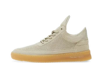 Filling Pieces Low Top Perforated Suede Off White 10122791890