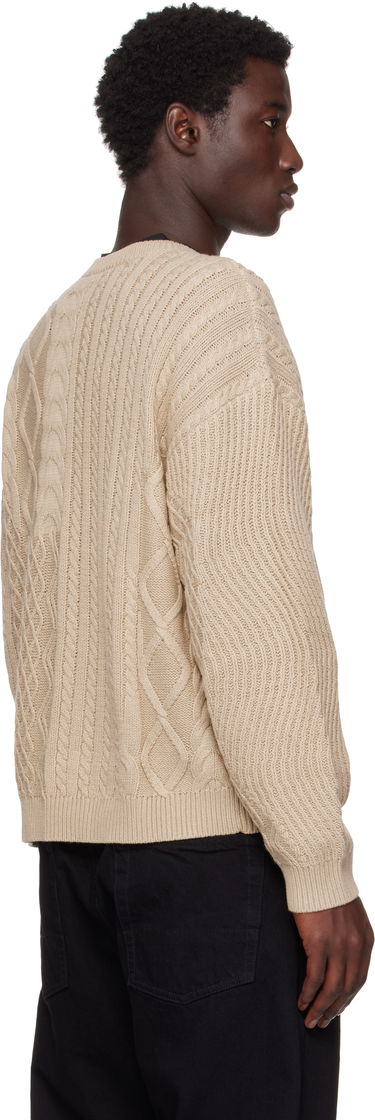 Sveter Dime Dime Mixed Cable Knit Sweater Béžová | DIMESU256SAN, 2