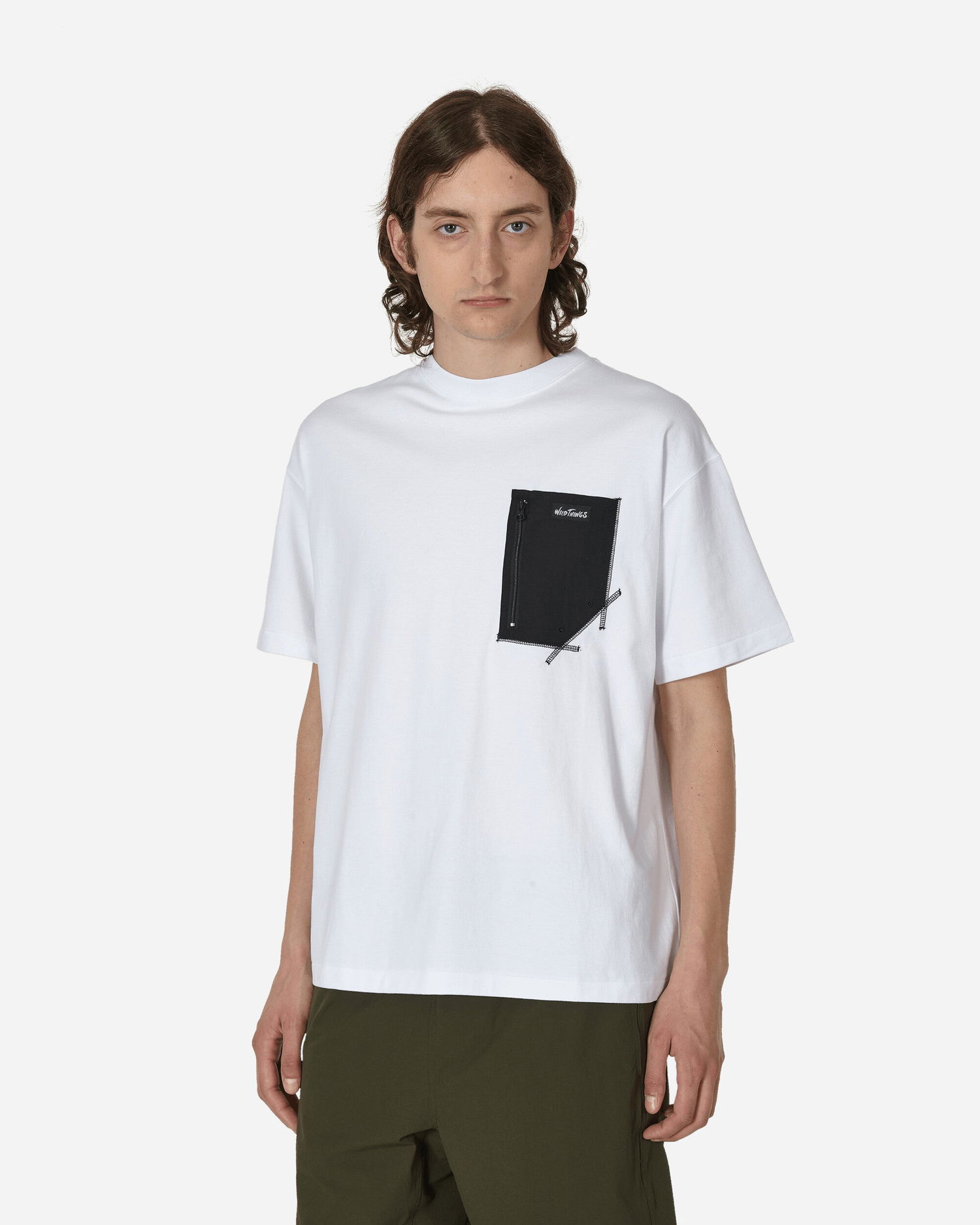 Tričko Wild things Camp Pocket T-Shirt Biela | WT231-012 WHITE, 0