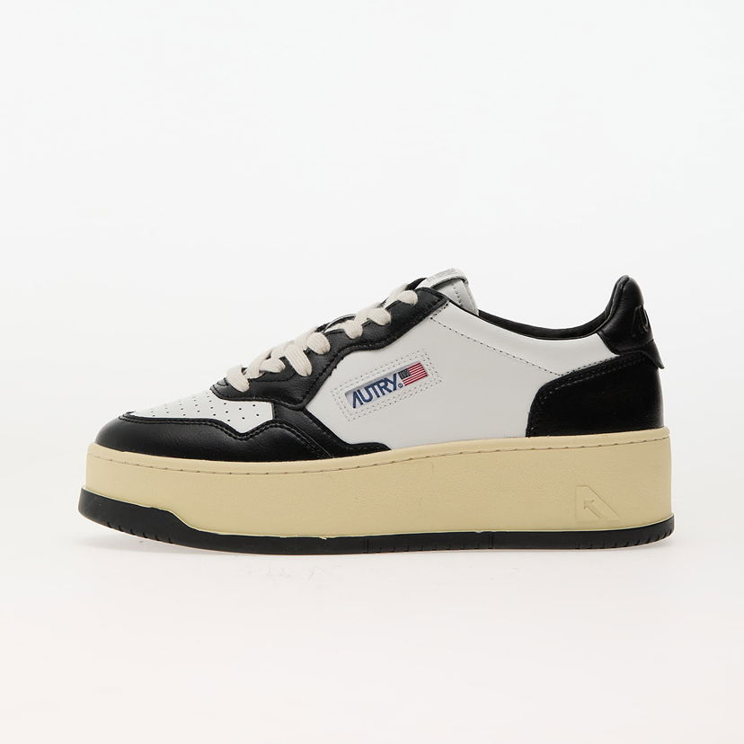 Tenisky a topánky Autry Platform Low Wom Leat/ Leat Wht/ Blk Biela | PTLWWB01