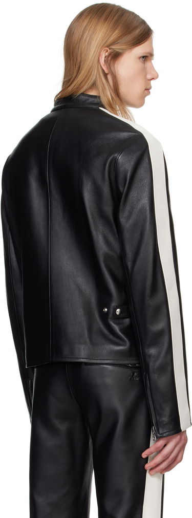 Bunda Courrèges Courrèges Contrast Biker Jacket Čierna | 324LBL199CV0005, 2