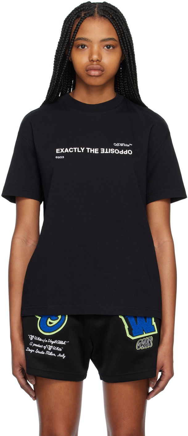 Tričko Off-White 'Exactly The Opposite' Graphic T-Shirt Čierna | OWAA089S23JER0081032, 0