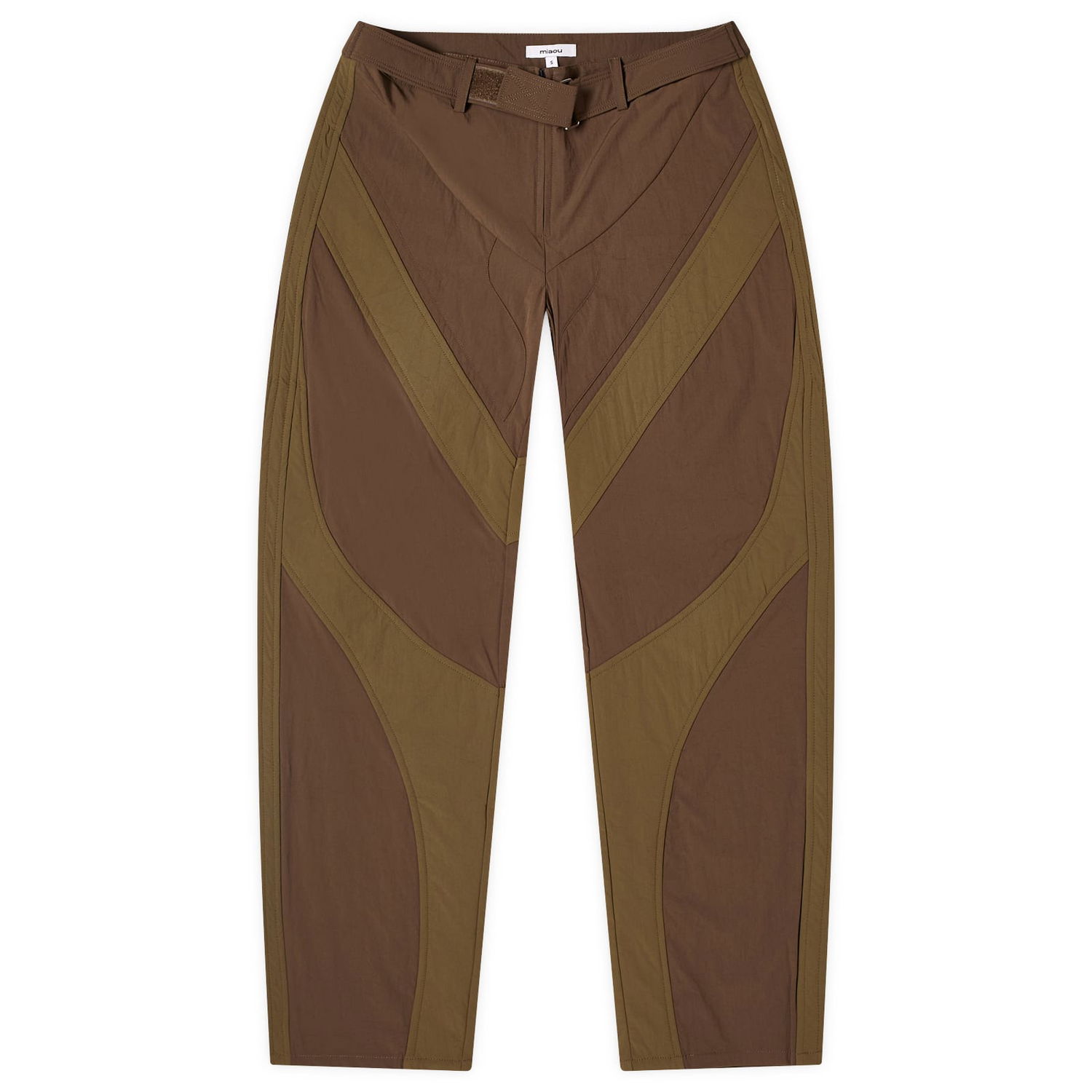 Nohavice Miaou Miaou Casey Panelled Trousers Hnedá | 1047NYLOLV, 0
