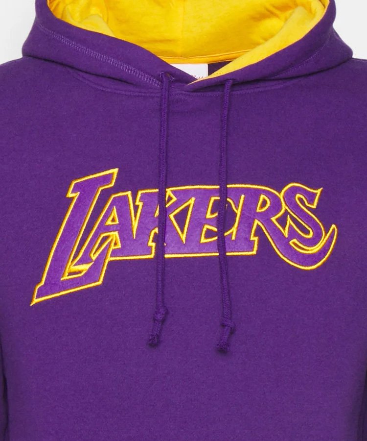 NBA LA Lakers Team Origins Fleece Hoodie Purple -