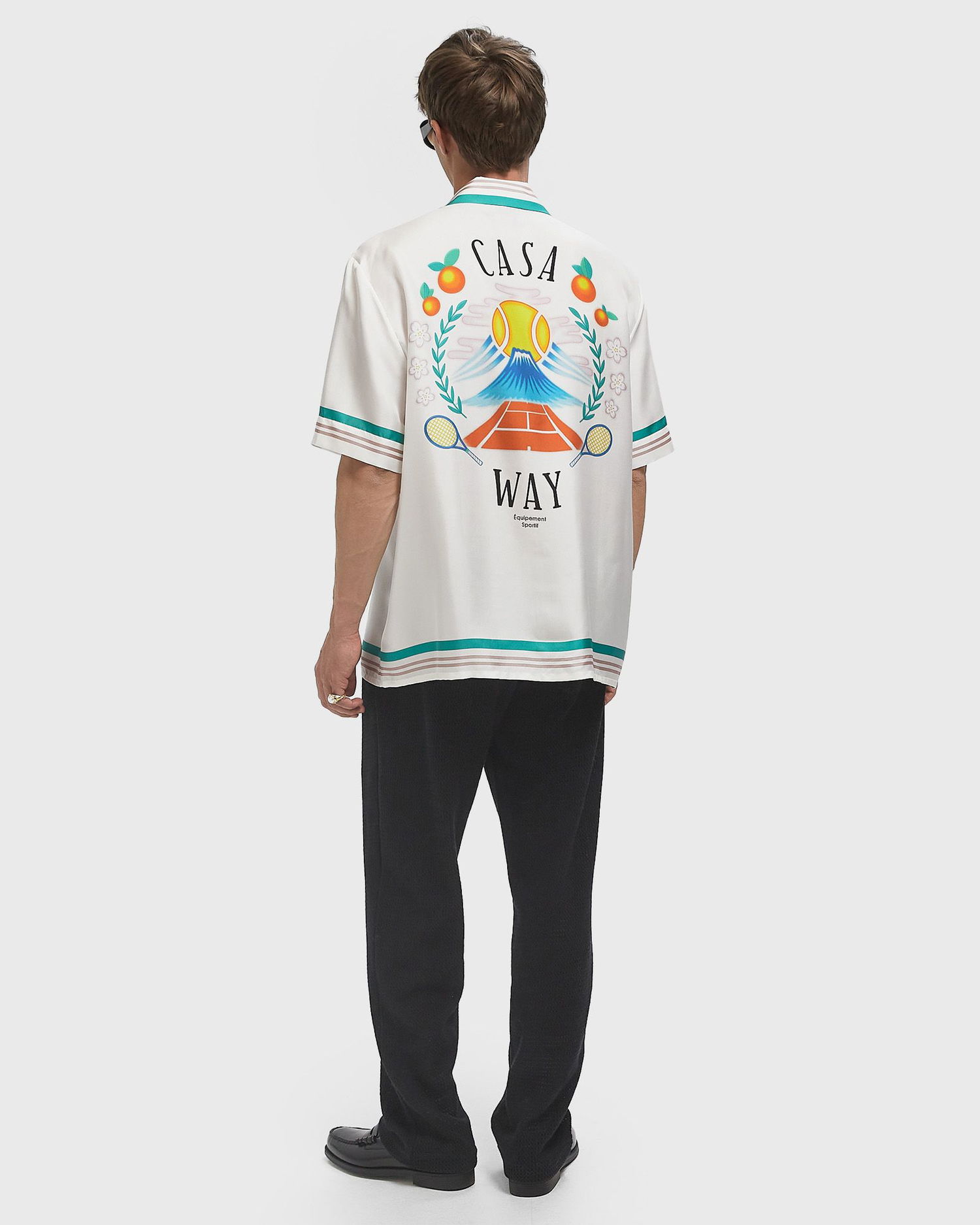 Košeľa Casablanca Cuban Collar Resort Shirt Biela | MPF25-SH-003-07, 1