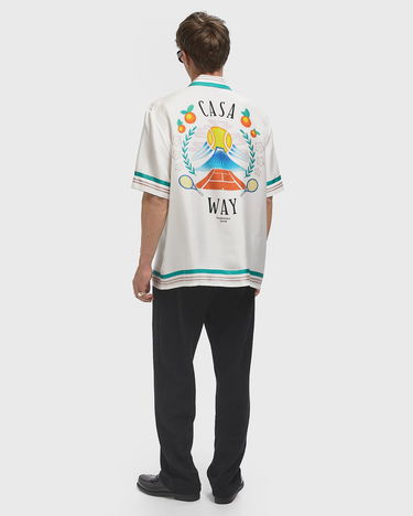 Košeľa Casablanca Cuban Collar Resort Shirt Biela | MPF25-SH-003-07, 1