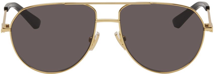 Slnečné okuliare Bottega Veneta Split Pilot Metal Sunglasses Béžová | BV1302S, 0