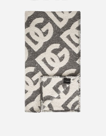 Home decor Dolce & Gabbana Wool, Silk, And Cashmere Blanket - Plaid Onesize Šedá | TCE012TCAN1U0008, 1