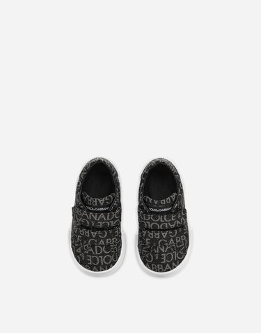 Tenisky a topánky Dolce & Gabbana Portofino Coated Jacquard First Steps Čierna | DN0193AL125HNXCI, 3