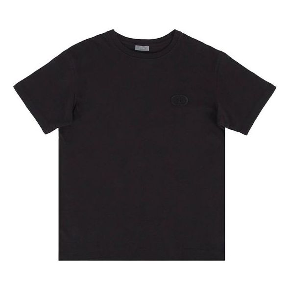 Tričko Dior Chest Embroidered Short Sleeve T-Shirt Čierna | 943J605A0554-C989