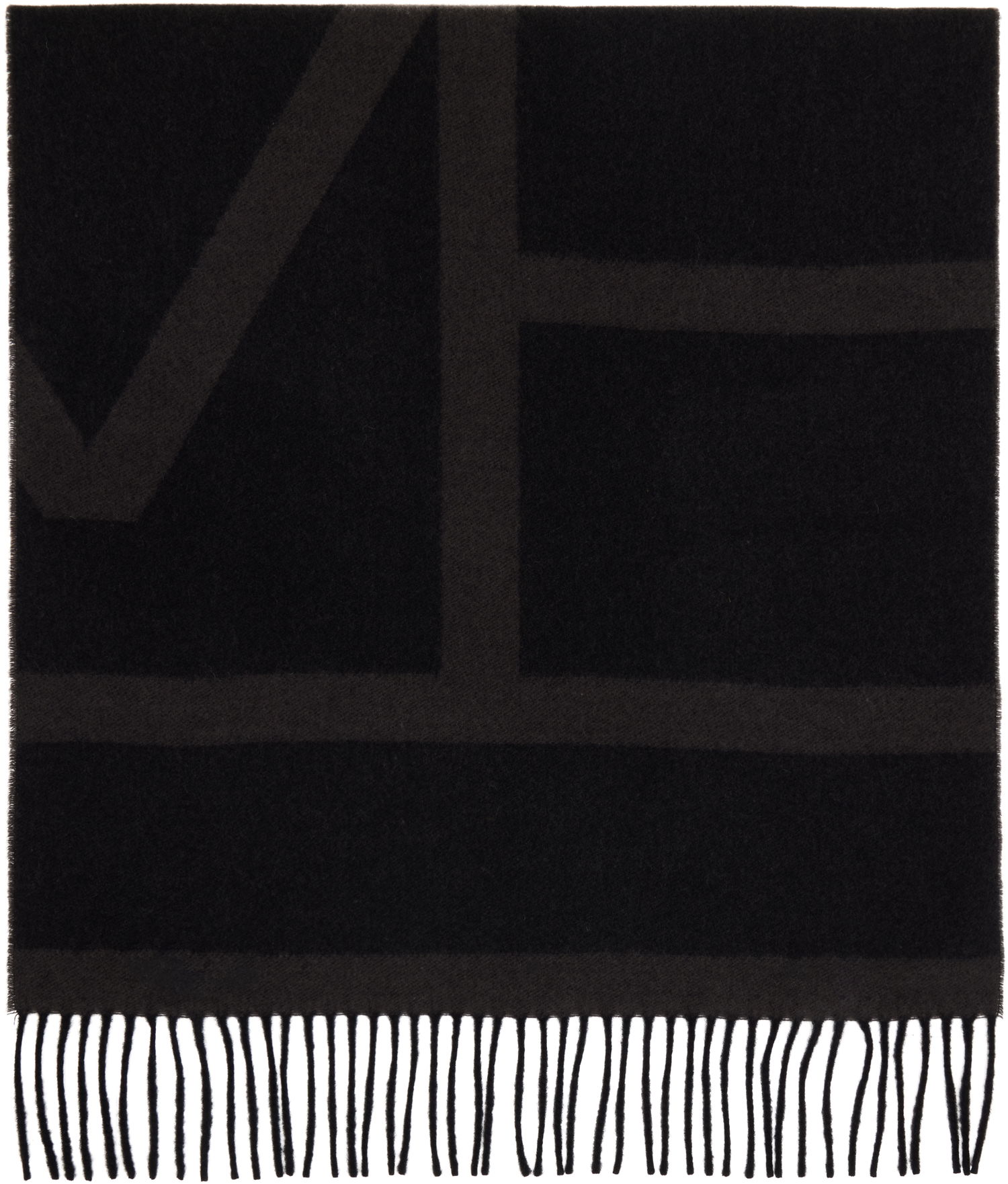 Šál TOTEME TOTEME Monogram Jacquard Wool Scarf Čierna | 234-WSASC239-FB0050, 0