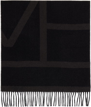 Šál TOTEME TOTEME Monogram Jacquard Wool Scarf Čierna | 234-WSASC239-FB0050, 0