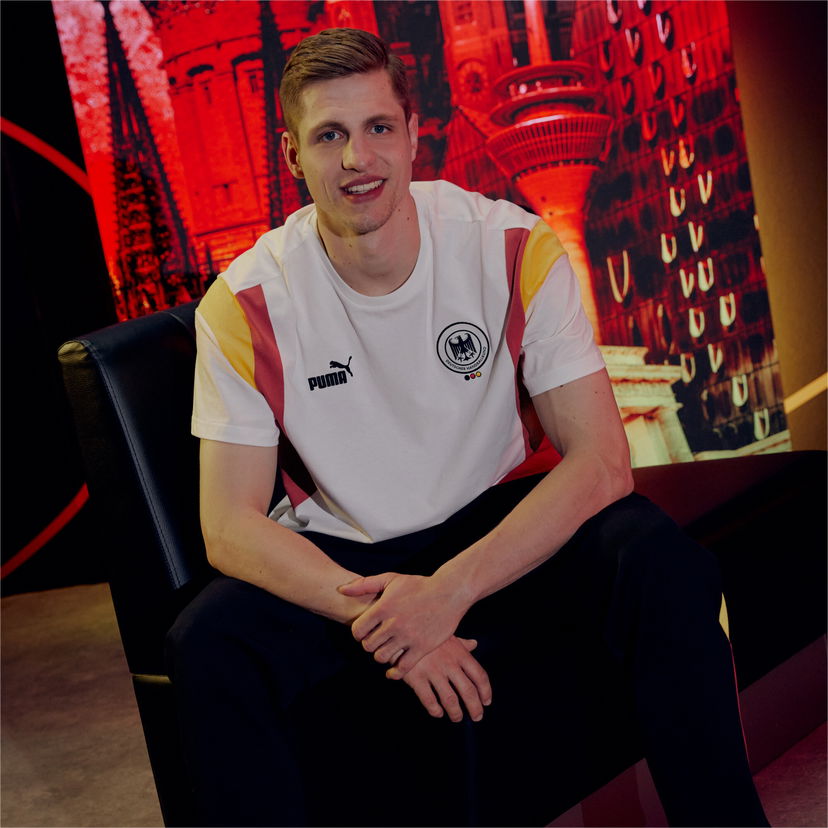 Tričko Puma German Handball Federation Archive T-Shirt Biela | 775864_01