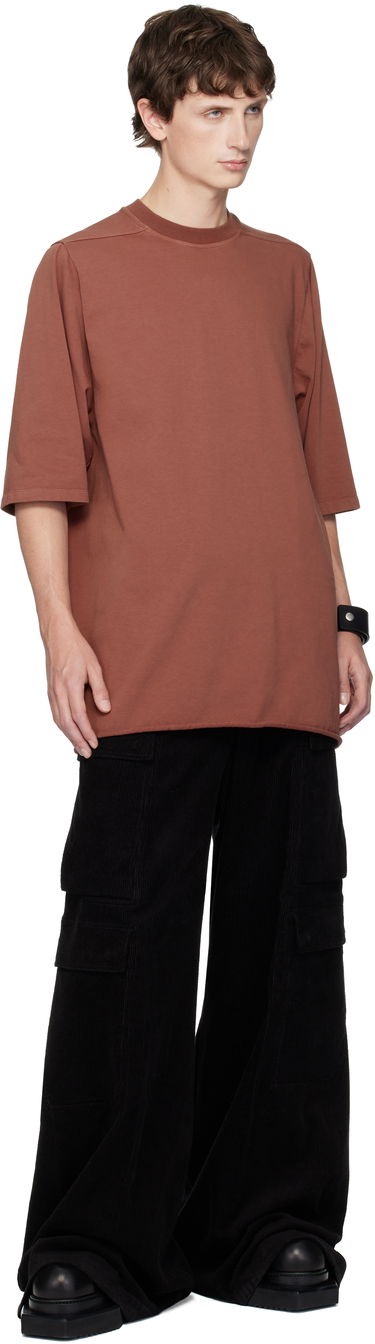 Tričko Rick Owens Concordians Jumbo SS T-shirt Hnedá | RR02E1274 RIG, 3