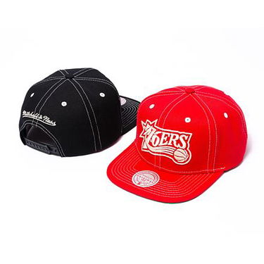Šiltovka Mitchell & Ness Contrast Natural Snapback Hwc Philadelphia 76Ers Red Červená | HHSS6725-P76YYPPPRED1, 2