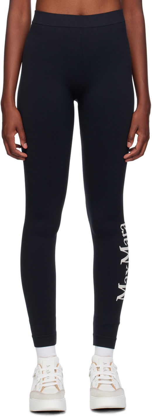 Legíny Max Mara Max Mara Jacquard Leggings Čierna | 2398160133600