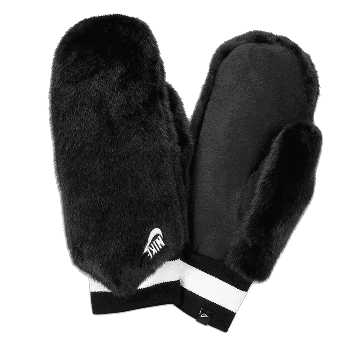 Rukavice Nike Warm Faux Fur Striped Cuff Mittens Čierna | N.100.2626.091.XS, 0