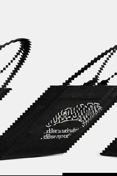Tote bag GANNI GANNI Large Canvas Tote with Logo Čierna | A6647, 4