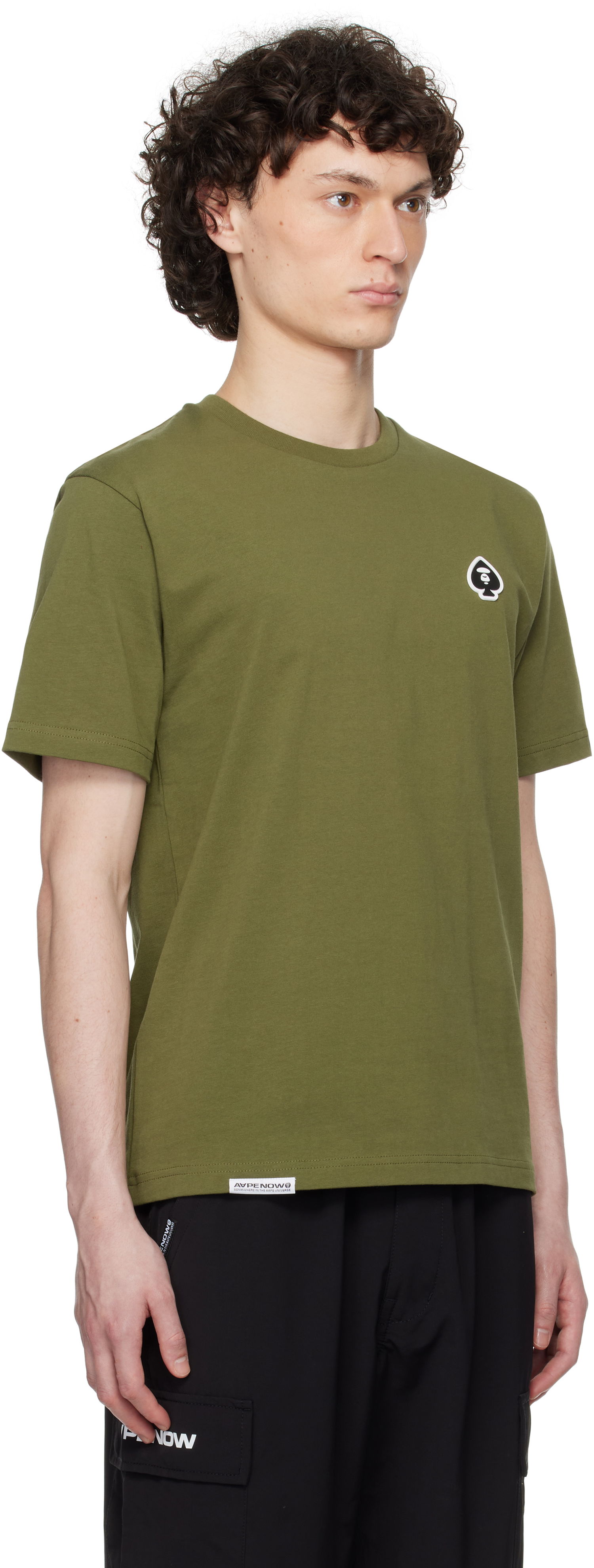 Tričko AAPE by A Bathing Ape AAPE by A Bathing Ape Spades 'AAPE Now' T-Shirt Zelené | AAPTEM1599XXNKHX, 1