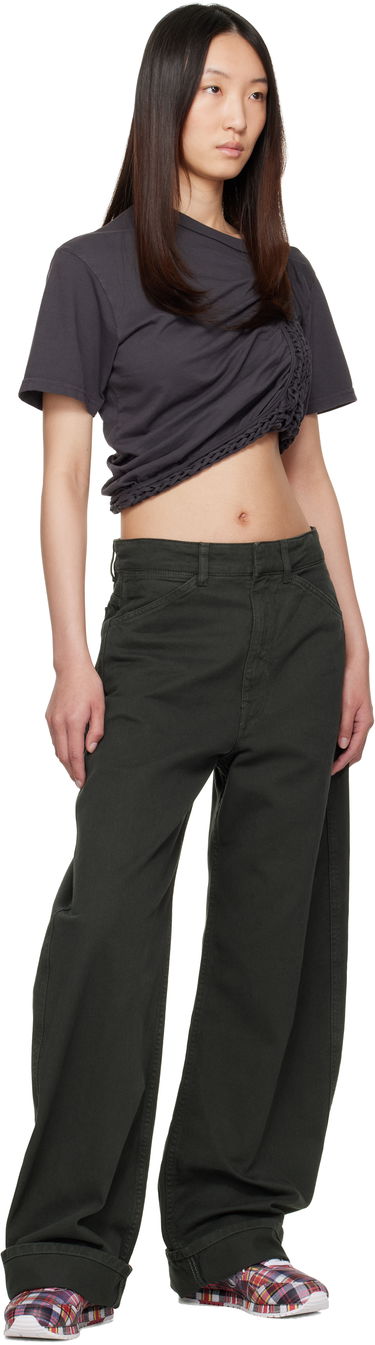 Crop Top Collina Strada Collina Strada Clover Cropped T-Shirt Šedá | XX3042, 3