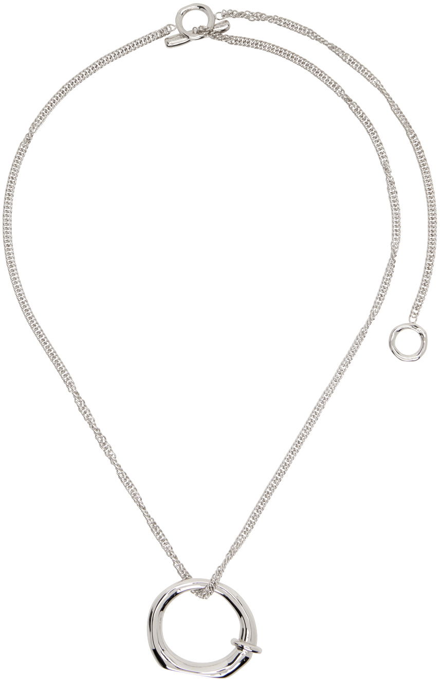 Náhrdelník Jil Sander Pendant Necklace "Silver" Metalická | J11UU0052_P4877, 0
