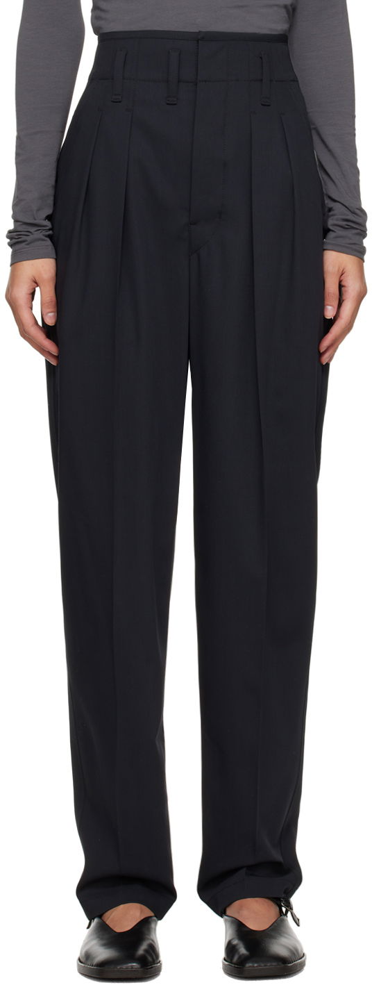 Nohavice LEMAIRE LEMAIRE Pleated Trousers Čierna | PA1084 LF1210, 0