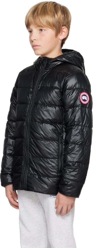 Prešívaná bunda Canada Goose Kids' Crofton Hoody Down Jacket Čierna | 5460Y, 3
