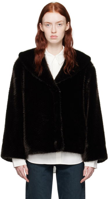 Bunda Anine Bing Hilary Faux-Fur Jacket Čierna | A-01-7167-077, 0