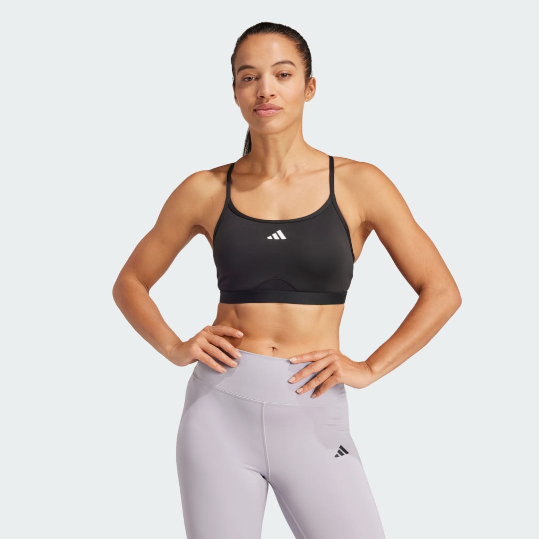 Podprsenka adidas Performance Aeroreact Training Sports Bra Čierna | JF3344, 0