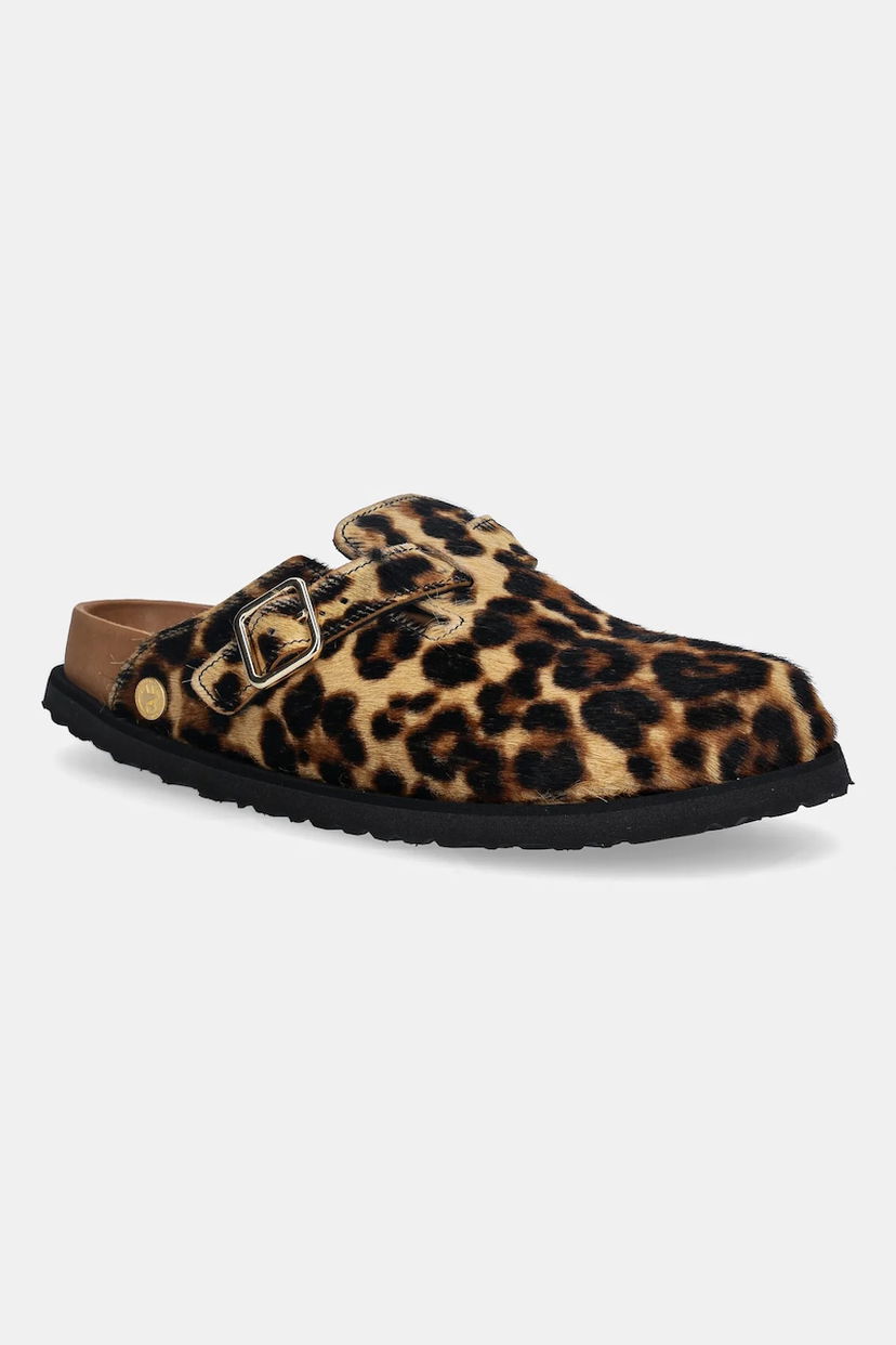 Tenisky a topánky Birkenstock Leopard Print Clog with Buckle 1774 Boston FUR Rôznofarebný | 1031919